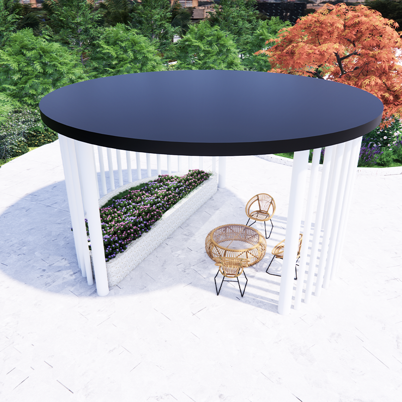 Modern White Gazebo
