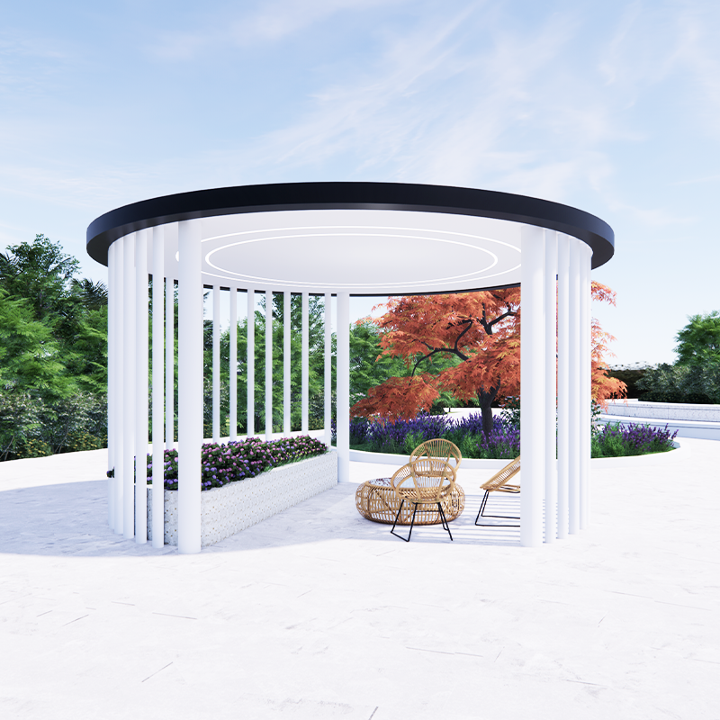 Modern White Gazebo